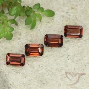 1.85 ctw Red Pyrope Garnet Stones, Natural Pyrope Garnet in Octagon Step Cut Shape for Sale