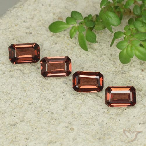 2.06ctw Natural Sangria Red Pyrope Garnet, Emerald Cut, VS