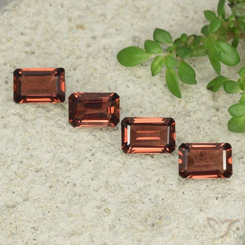 2.65ctw Natural Deep Red Pyrope Garnet, Emerald Cut, VS