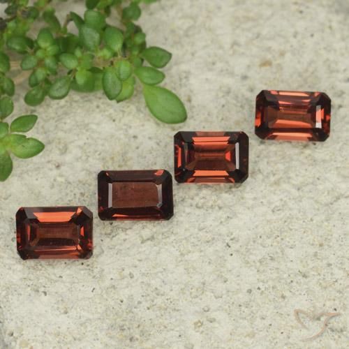 3.01 ctw Red Pyrope Garnet Stones, Natural Pyrope Garnet in Octagon Step Cut Shape for Sale