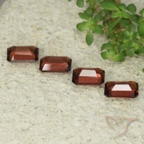 Pyrope Garnet Gemstones in 6 x 4 mm (calibrated) Size for Sale, Pyrope Garnet Stones in Medium Red Color