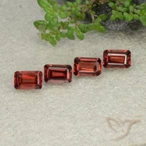 2.45 ctw Red Pyrope Garnet Stones, Natural Pyrope Garnet in Octagon Step Cut Shape for Sale
