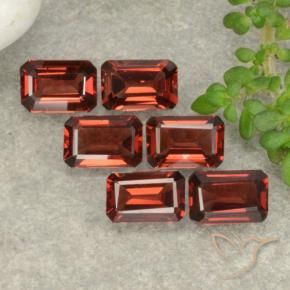 3.60 ctw Red Pyrope Garnet Stones, Natural Pyrope Garnet in Octagon Step Cut Shape for Sale