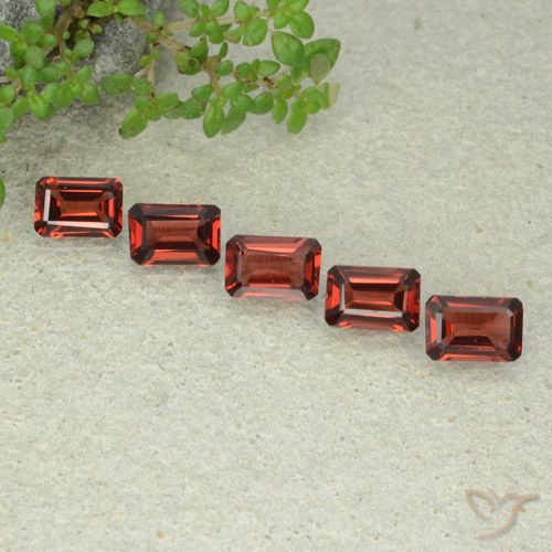 2.94ctw Natural Scarlet Red Pyrope Garnet, Emerald Cut, VS