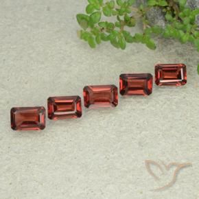 2.94 ctw Red Pyrope Garnet Stones, Natural Pyrope Garnet in Octagon Step Cut Shape for Sale