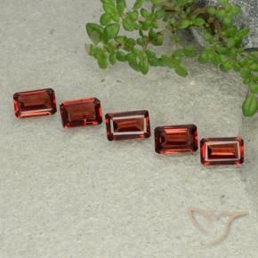 2.42 ctw Red Pyrope Garnet Stones, Natural Pyrope Garnet in Octagon Step Cut Shape for Sale