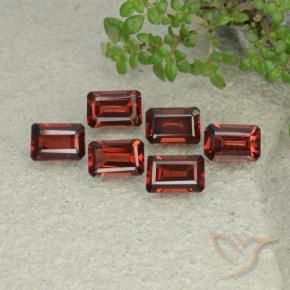 3.99 ctw Red Pyrope Garnet Stones, Natural Pyrope Garnet in Octagon Step Cut Shape for Sale