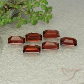 Pyrope Garnet Gemstones in 6 x 4 mm (calibrated) Size for Sale, Pyrope Garnet Stones in Deep Scarlet Red Color