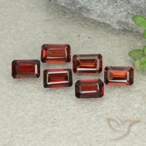 3.04 ctw Red Pyrope Garnet Stones, Natural Pyrope Garnet in Octagon Step Cut Shape for Sale