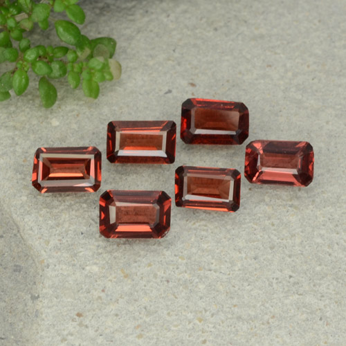 dunkelrot Pyrop-Granat Edelstein - 0.5ct Octagon Stufenschliff (ID: 480936)