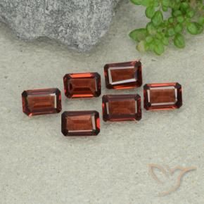 3.66 ctw Red Pyrope Garnet Stones, Natural Pyrope Garnet in Octagon Step Cut Shape for Sale