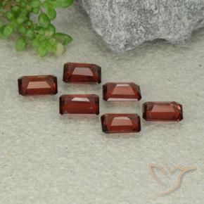 Pyrope Garnet Gemstones in 6 x 4 mm (calibrated) Size for Sale, Pyrope Garnet Stones in Deep Scarlet Red Color