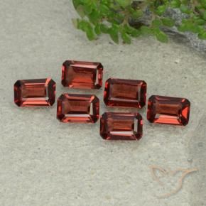 3.31 ctw Red Pyrope Garnet Stones, Natural Pyrope Garnet in Octagon Step Cut Shape for Sale