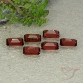 Pyrope Garnet Gemstones in 6 x 4 mm (calibrated) Size for Sale, Pyrope Garnet Stones in Deep Red Color