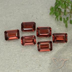 3.38 ctw Red Pyrope Garnet Stones, Natural Pyrope Garnet in Octagon Step Cut Shape for Sale