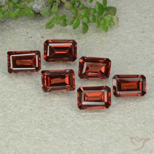 4.1 ct Octagon Cut Pyrope Garnet, 6.1 x 4.1 mm From Mozambique, Photo A
