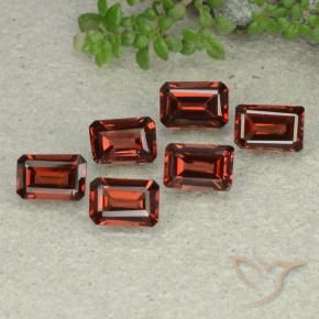 4.10 ctw Red Pyrope Garnet Stones, Natural Pyrope Garnet in Octagon Step Cut Shape for Sale