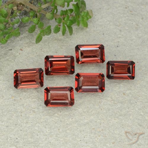 3.03ctw Natural Dark Red Pyrope Garnet, Emerald Cut, VS