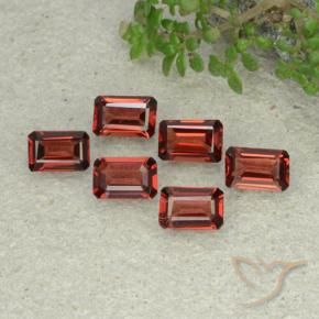 3.03 ctw Red Pyrope Garnet Stones, Natural Pyrope Garnet in Octagon Step Cut Shape for Sale