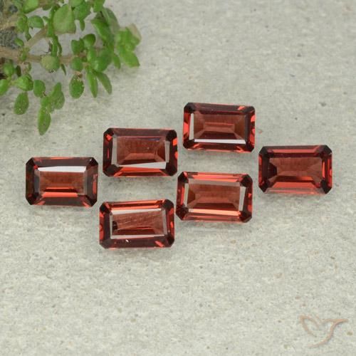 3.41 ct Octagon Cut Pyrope Garnet, 6 x 3.9 mm From Mozambique, Photo A
