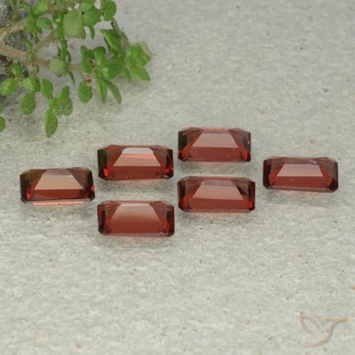 Pyrope Garnet Gemstones in 6 x 4 mm (calibrated) Size for Sale, Pyrope Garnet Stones in Deep Red Color