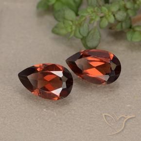 1.80 ctw Red Pyrope Garnet Stones, Natural Pyrope Garnet in Pear Facet Shape for Sale