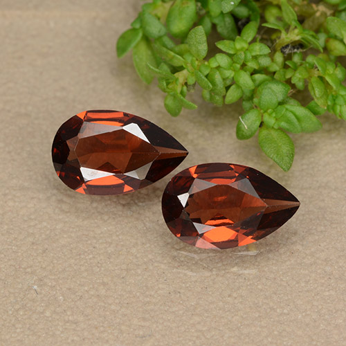 Medium Red Pyrope Garnet Gem - 0.9ct Pear Facet (ID: 487724)