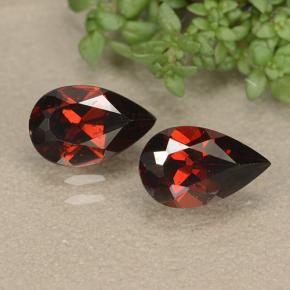 Rouge foncé Grenat Pyrope gemme - 1ct Poire facette (ID: 487786)