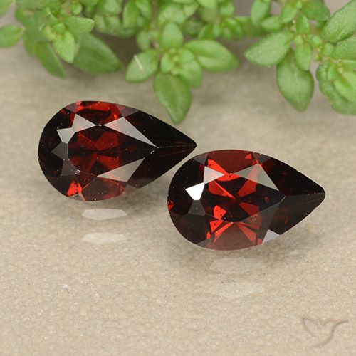 2.02ctw Natural Deep Red Pyrope Garnet, Pear Shape, VS
