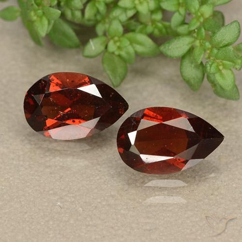 2.02 ct Pear Cut Pyrope Garnet, 7.9 x 5.1 mm From Mozambique, Photo A