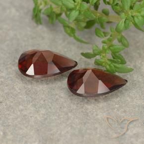 Pyrope Garnet Gemstones in 8.1 x 5.2 mm Size for Sale, Pyrope Garnet Stones in Deep Red Color