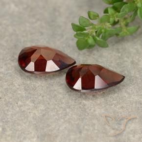 Pyrope Garnet Gemstones in 8.1 x 5.2 mm Size for Sale, Pyrope Garnet Stones in Dark Red Color