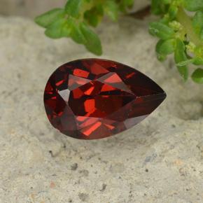 1.14 ct Red Pyrope Garnet Gemstone, Pyrope Garnet Gem in Pear Facet Shape for Sale.