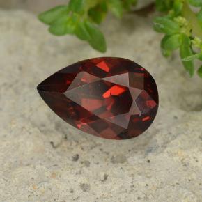 1.14 ct Red Pyrope Garnet Stone, Natural Pyrope Garnet in Pear Facet Shape for Sale