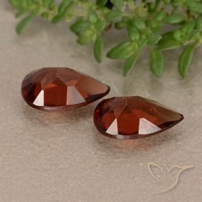 Pyrope Garnet Gemstones in 8 x 5.3 mm Size for Sale, Pyrope Garnet Stones in Merlot Red Color