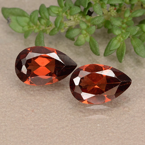 Medium Red Pyrope Garnet Gem - 0.9ct Pear Facet (ID: 488489)