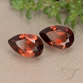 1.79 ctw Red Pyrope Garnet Stones, Natural Pyrope Garnet in Pear Facet Shape for Sale