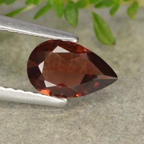 0.77 ct Red Pyrope Garnet Gemstone, Pyrope Garnet Gem in Pear Facet Shape for Sale.