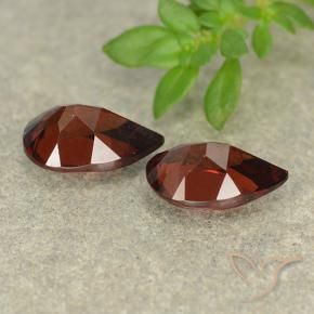 Pyrope Garnet Gemstones in 8 x 5 mm (calibrated) Size for Sale, Pyrope Garnet Stones in Merlot Red Color