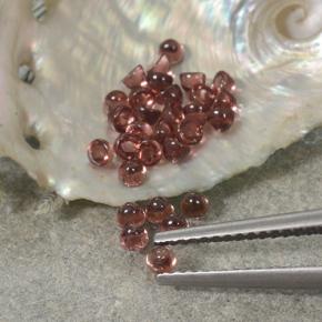 Темно-красный Гранат Пироп Камень - 0.1ct Круглый Кабошон (ID: 494756)