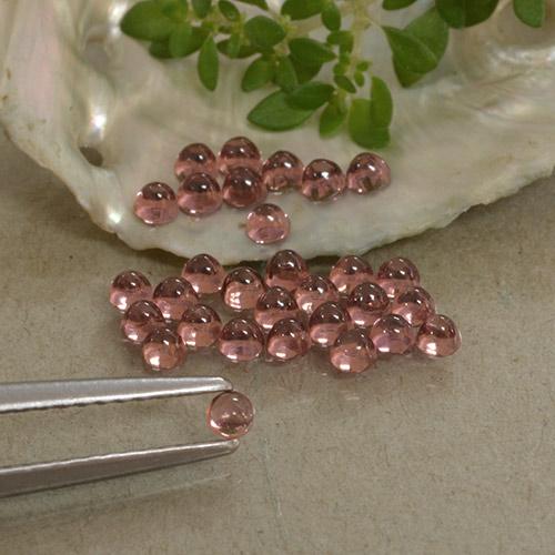 Light Red Pyrope Garnet Gem - 0.1ct Round Cabochon (ID: 497044)