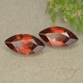 1.80 ctw Red Pyrope Garnet Stones, Natural Pyrope Garnet in Marquise Facet Shape for Sale
