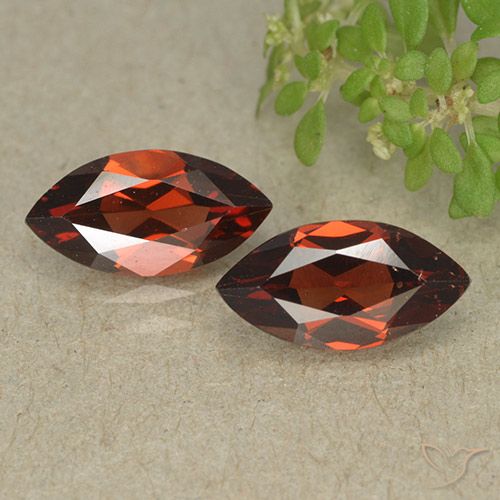 2.56 ct Marquise Cut Pyrope Garnet, 10.1 x 5.1 mm From Mozambique, Photo A