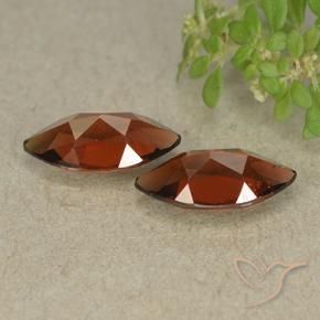 Pyrope Garnet Gemstones in 10.1 x 5.1 mm Size for Sale, Pyrope Garnet Stones in Deep Red Color