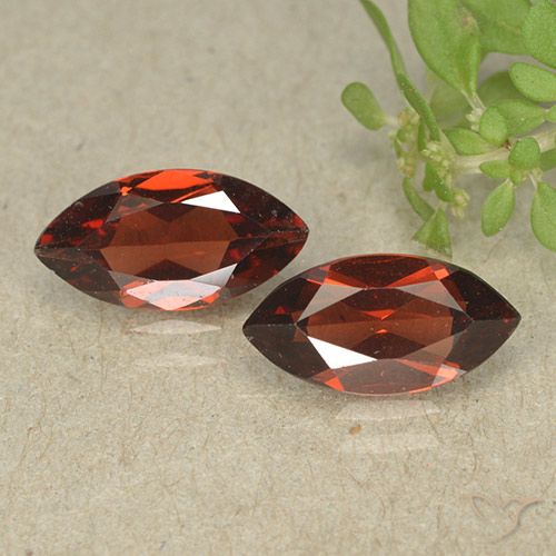 2.43 ct Marquise Cut Pyrope Garnet, 10 x 5.1 mm From Mozambique, Photo A