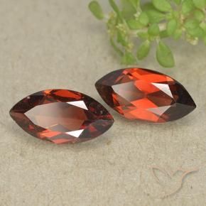 2.43 ctw Red Pyrope Garnet Stones, Natural Pyrope Garnet in Marquise Facet Shape for Sale