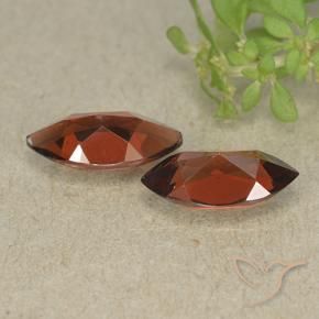 Pyrope Garnet Gemstones in 10 x 5.1 mm Size for Sale, Pyrope Garnet Stones in Dark Red Color