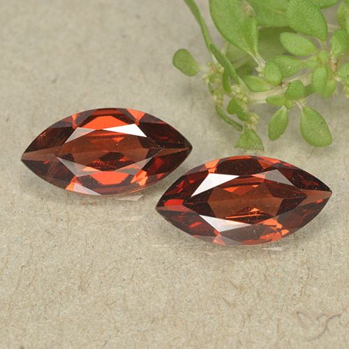 2.18 ct Marquise Cut Pyrope Garnet, 10.2 x 5.1 mm From Mozambique, Photo A