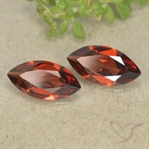 2.18 ctw Red Pyrope Garnet Stones, Natural Pyrope Garnet in Marquise Facet Shape for Sale