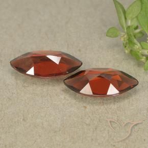 Pyrope Garnet Gemstones in 10.2 x 5.1 mm Size for Sale, Pyrope Garnet Stones in Currant Red Color